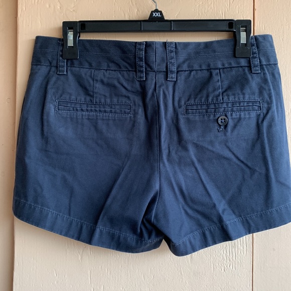 J Crew Sz 2 Navy Blue Chino Shorts - Picture 3 of 4